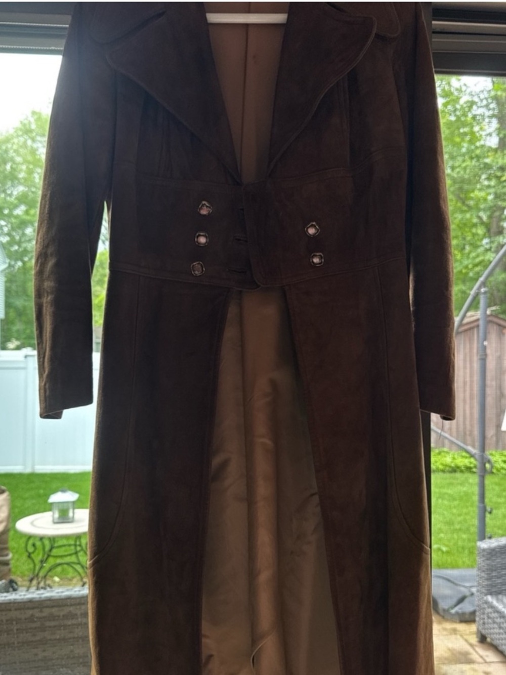 Vintage Suede Trenchcoat
